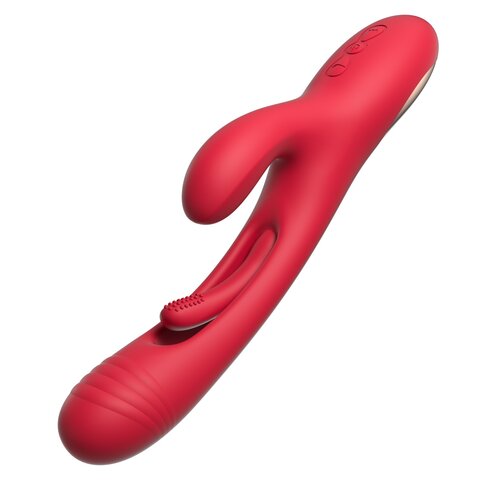 Bora Rabbit Tapping Vibrator - Red