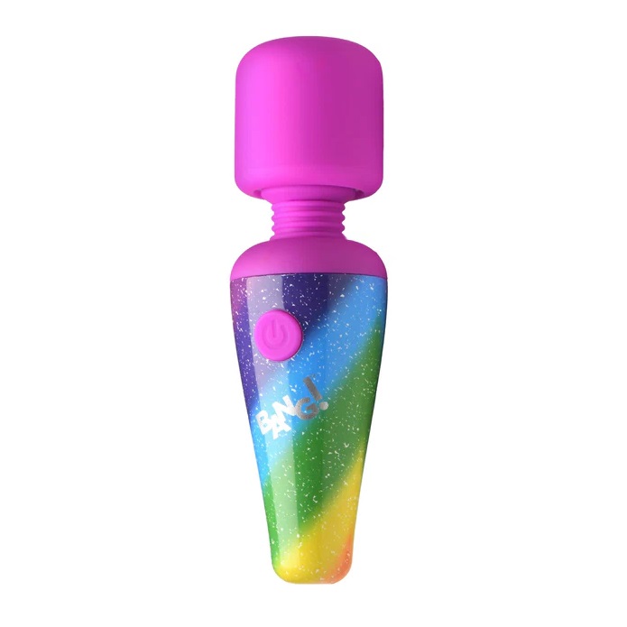 Rainbow Mini Wand Vibrator