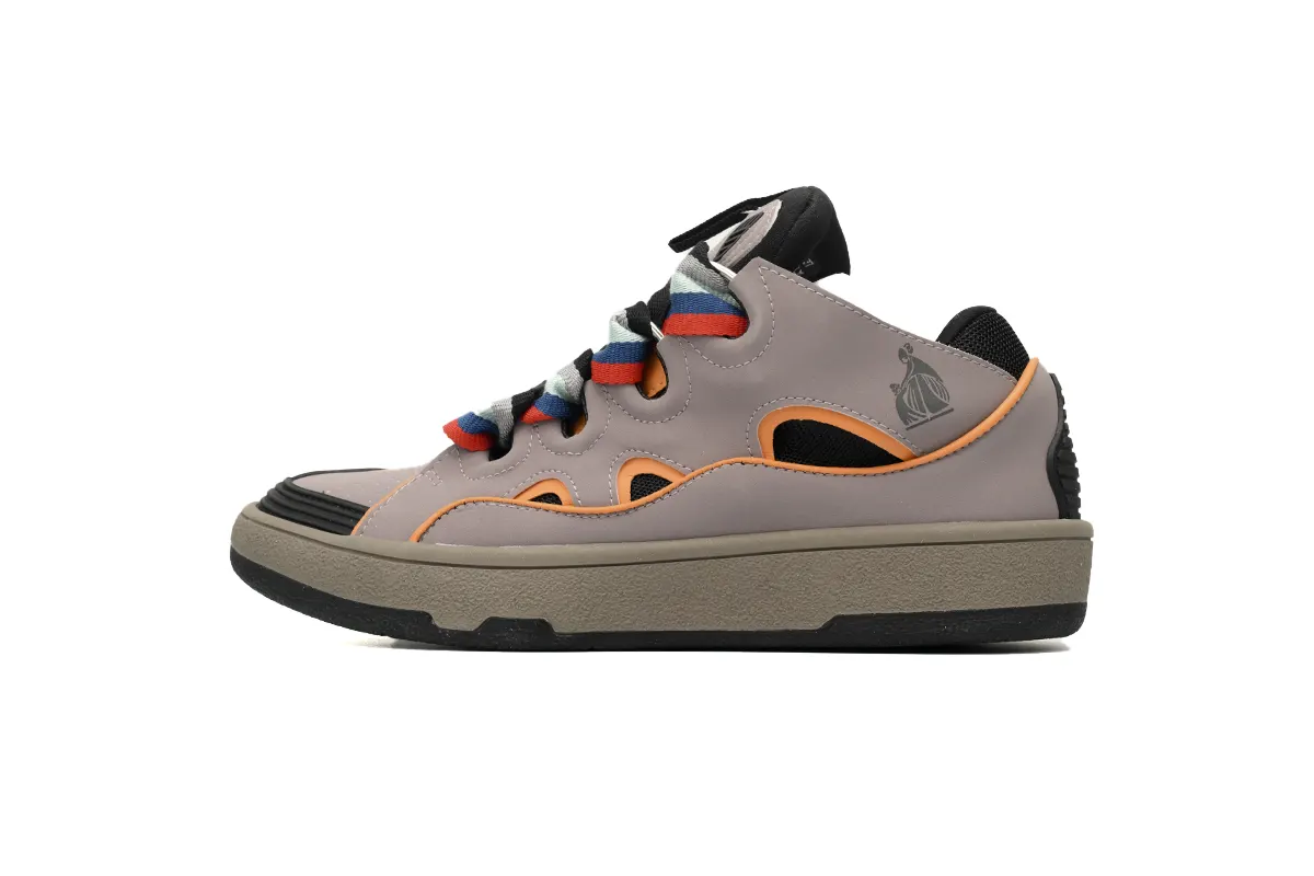 Lanvin Curb Sneakers White Ladies Brown