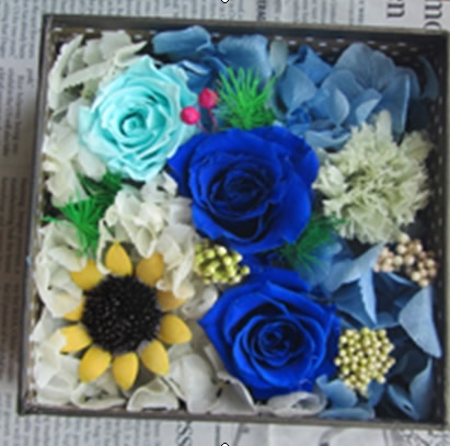 Preserve flowers Gift box 3 flowers