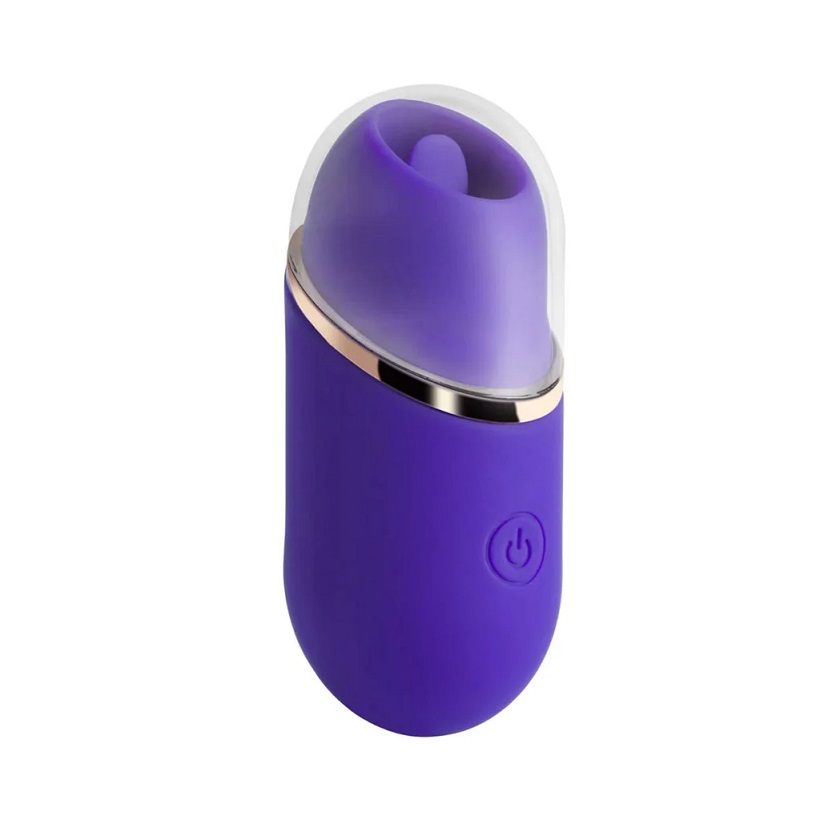 Abby Mini Licking Vibrator - Purple