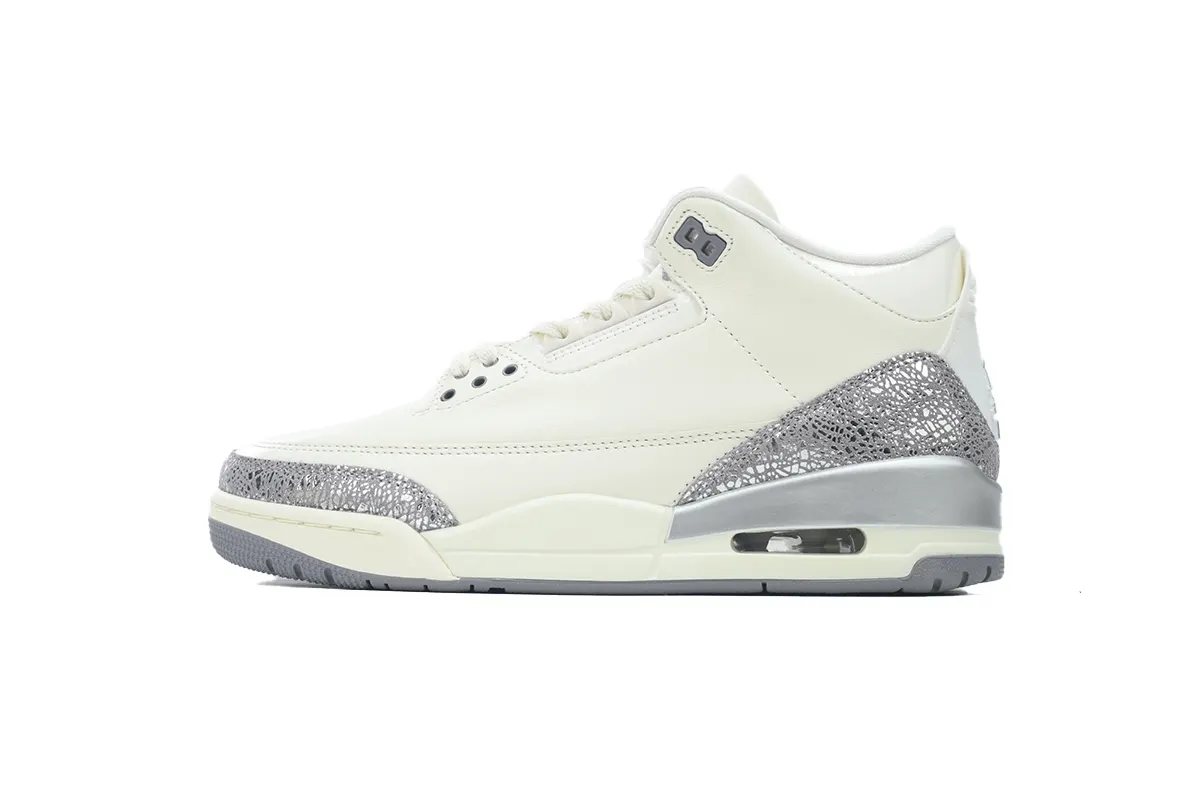 Air Jordan 3 Retro ‘Sail Metallic Silver’ CK9246-100
