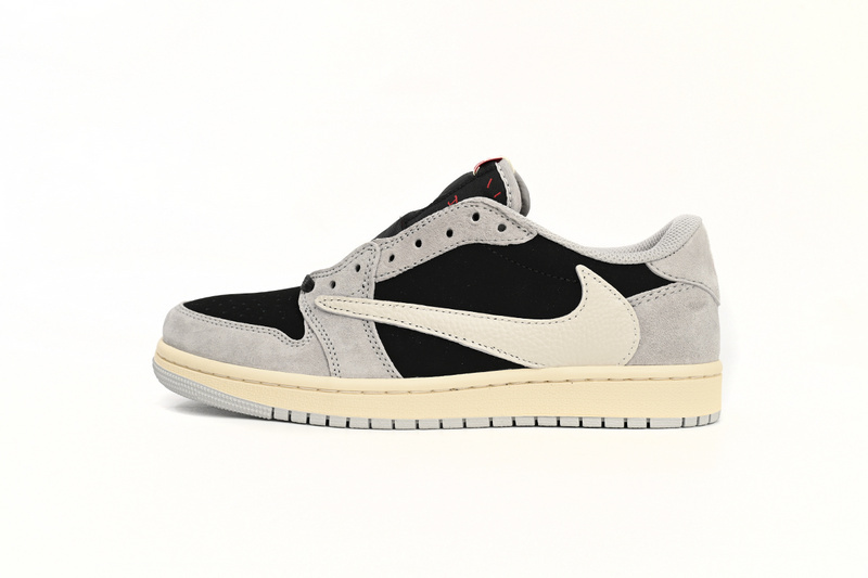Travis Scott x Air Jordan 1 Low White Grey Low Gang DM7866-010