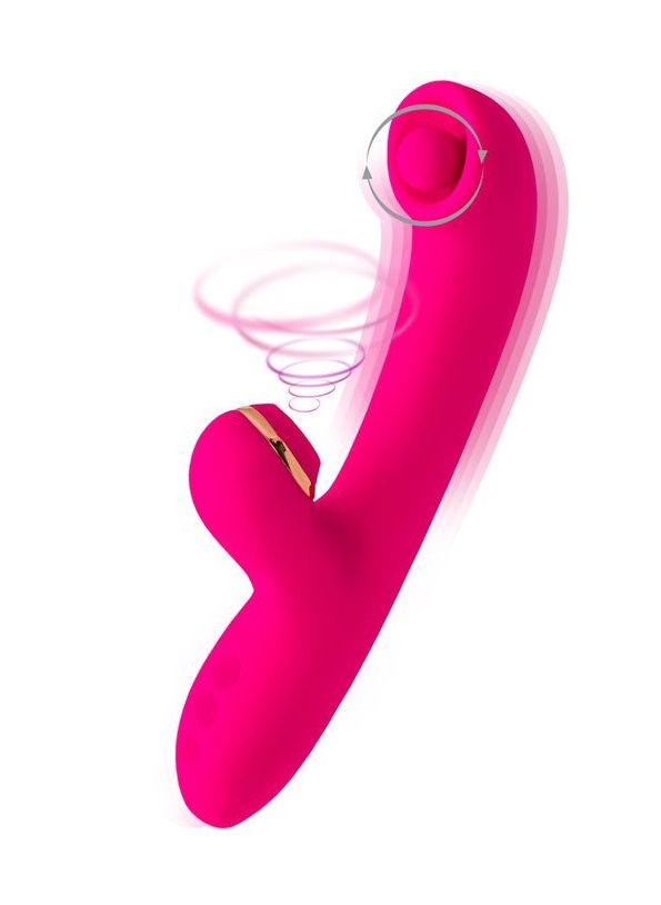 Rolli Ball Rabbit Vibrator - Pink