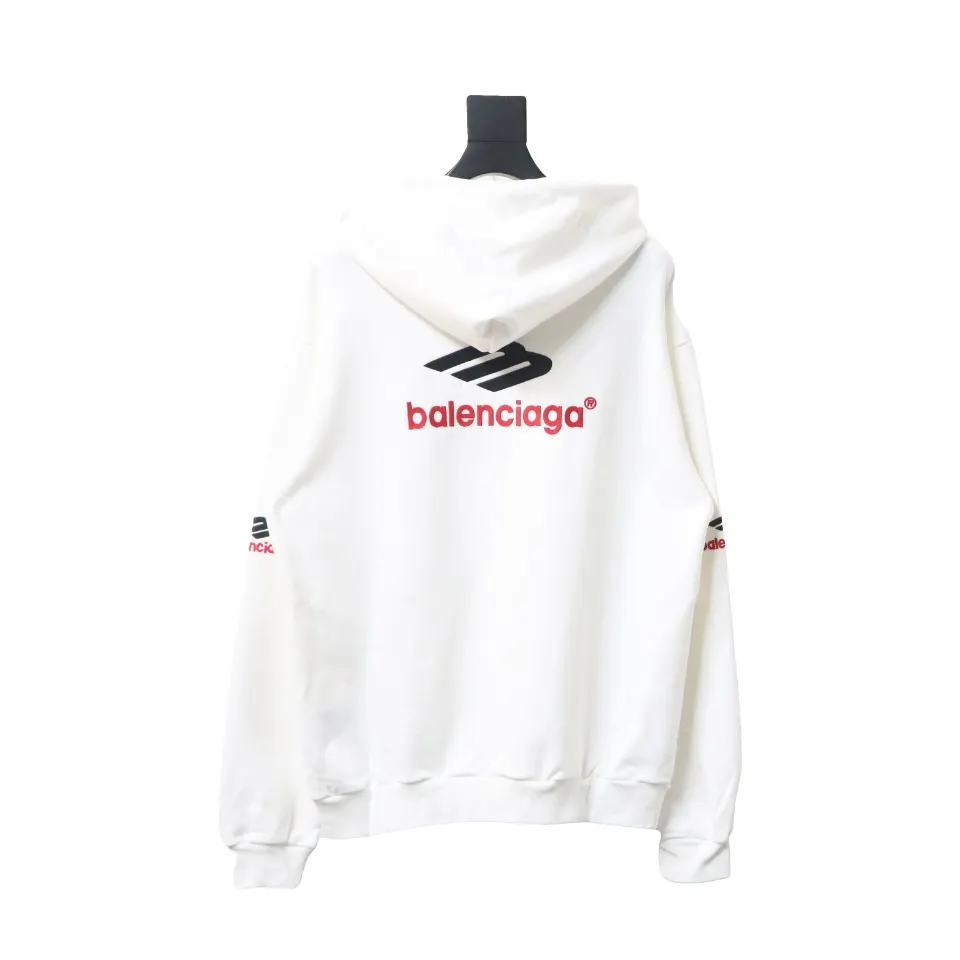Balenciaga Red Double M Hoodie