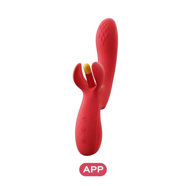 Fortexa App Flapping Dual Vibrator - Red