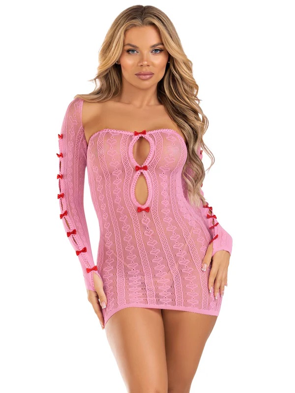 Sweet Temptation Dress Set - Pink