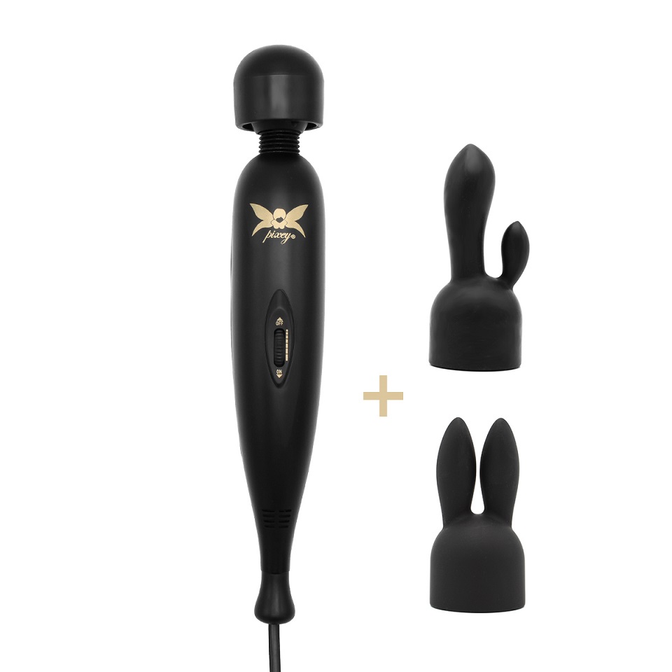 Turbo Massager W Attachments - Black