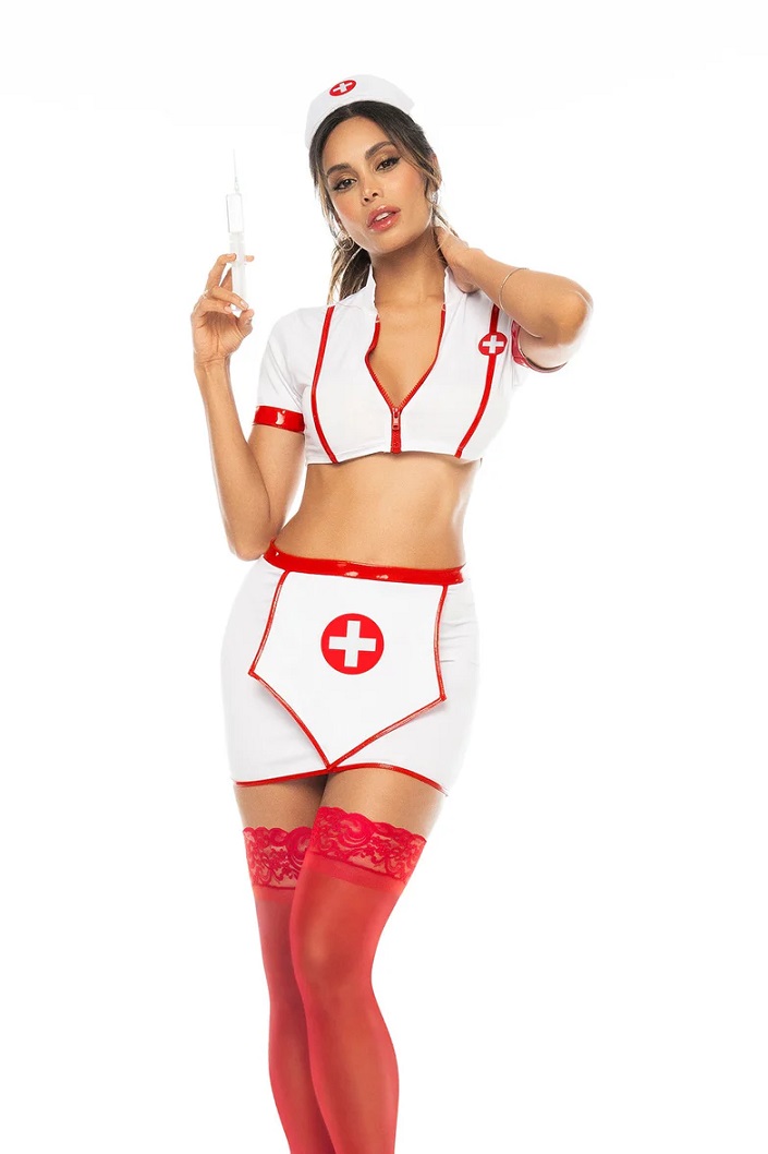 60018 Nurse Costume - White - S/M