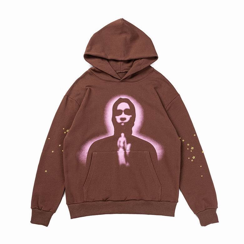Sp5der Thug Hoodie Brown