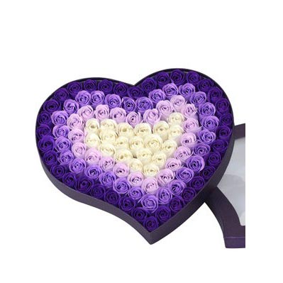 Soap flower--gradient purple