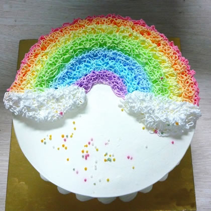 Half-bent rainbow