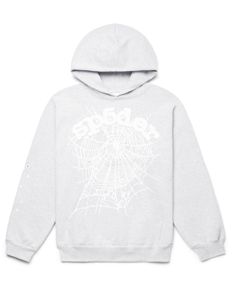 Sp5der OG Web Hoodie Heather Grey