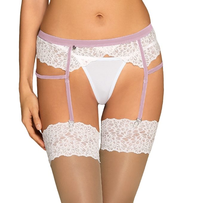 Lilyanne Garter Belt - White - L/XL