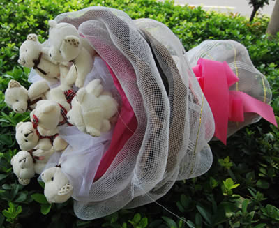Cartoon bouquet-Wishing