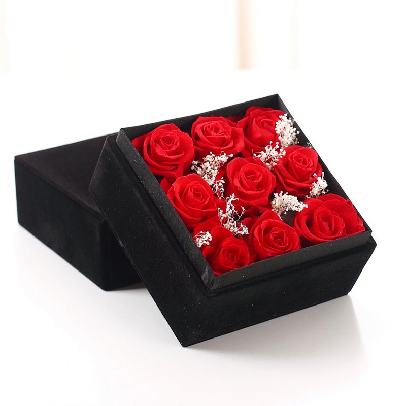 Preservation flowers-Nine Red Roses