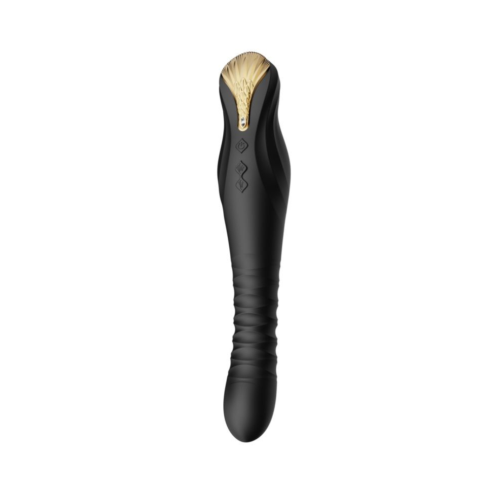 King APP Thrusting Vibrator - Obsidian Black