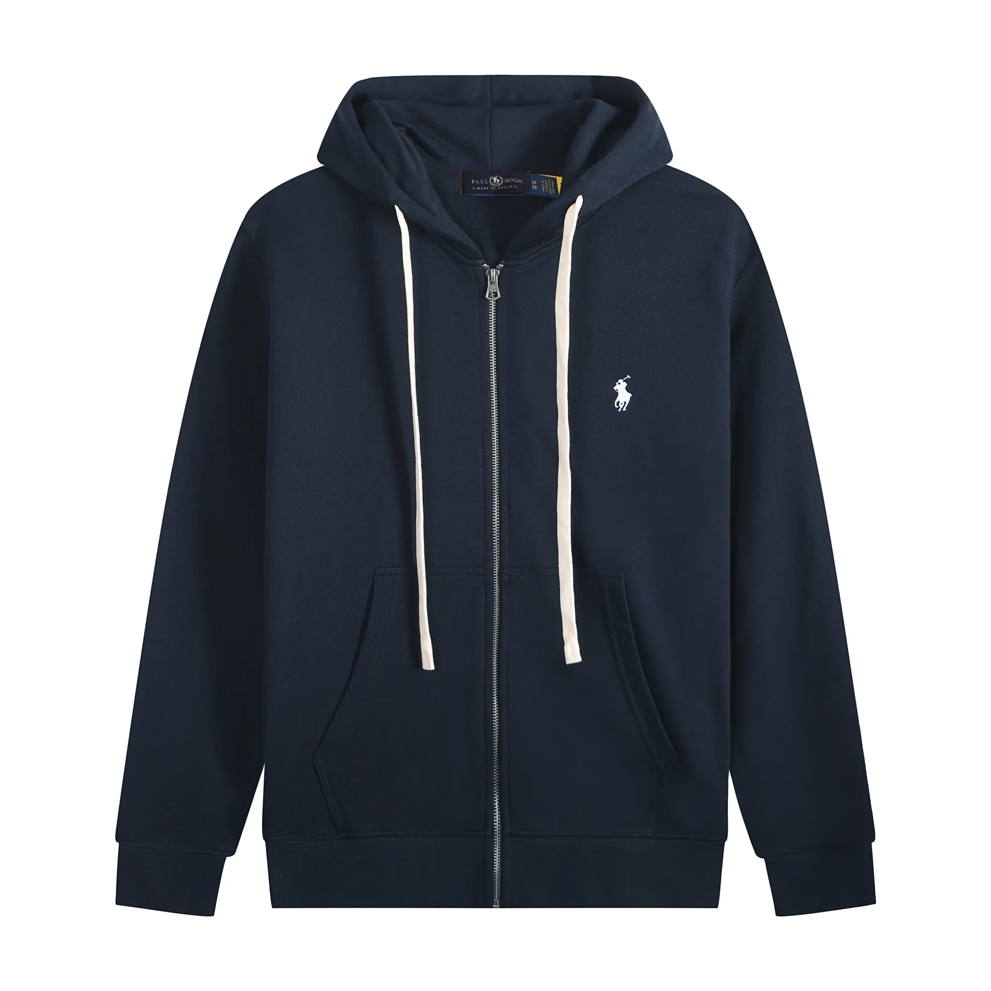 Polo Ralph Lauren Hoodie – Navy with white lace & white logo