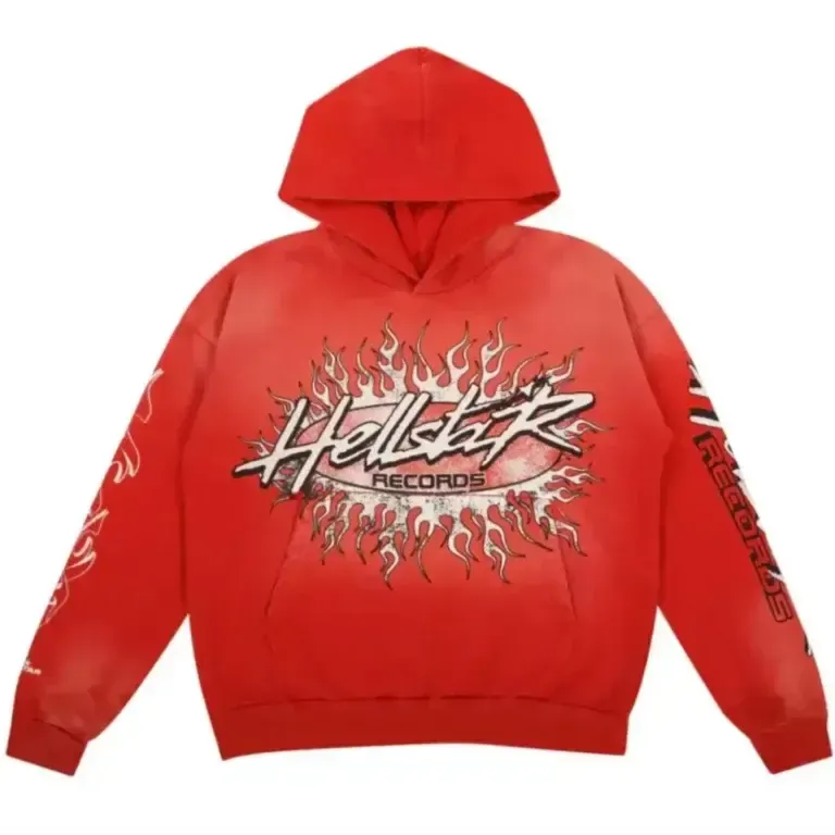 Hellstar Records Hoodie Red pk0218
