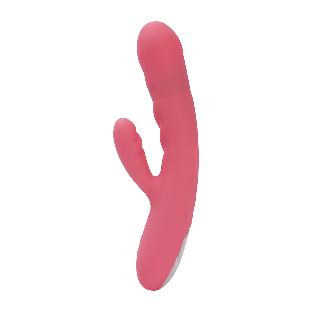 Avery Thrusting Rabbit Vibrator - Strawberry Pink