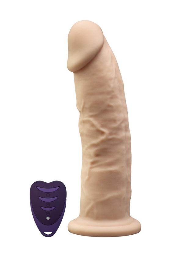 7" Dual Destiny Vibro Dildo - Flesh
