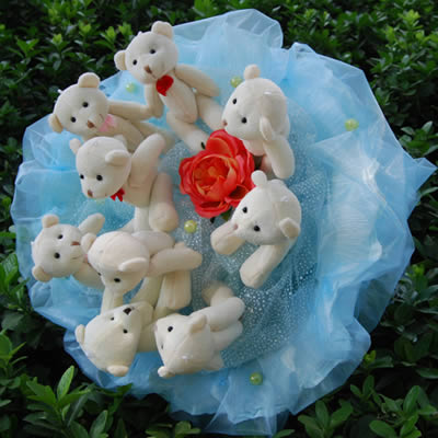 Cartoon bouquet - Happiness forever