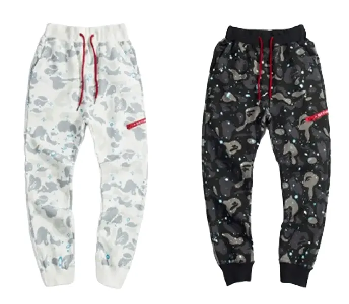 BAPE luminous starry sky trousers