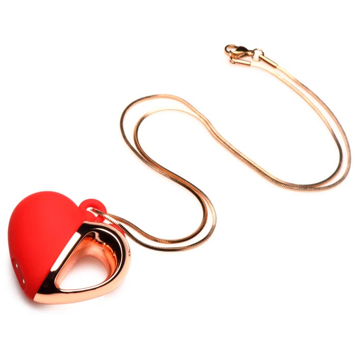 10X Vibro Heart Necklace - Red