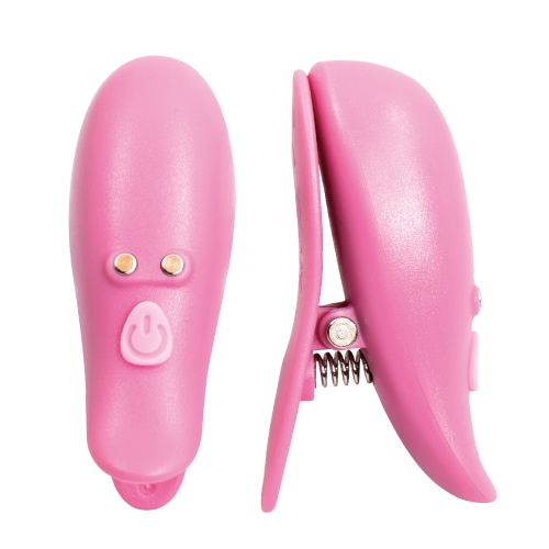 Chikuki Vibro Nipple Clamps - Pink