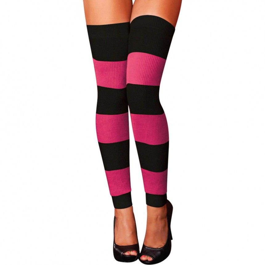 Leg Warmer - Pink-Black