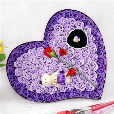 92 purple flower bear rings