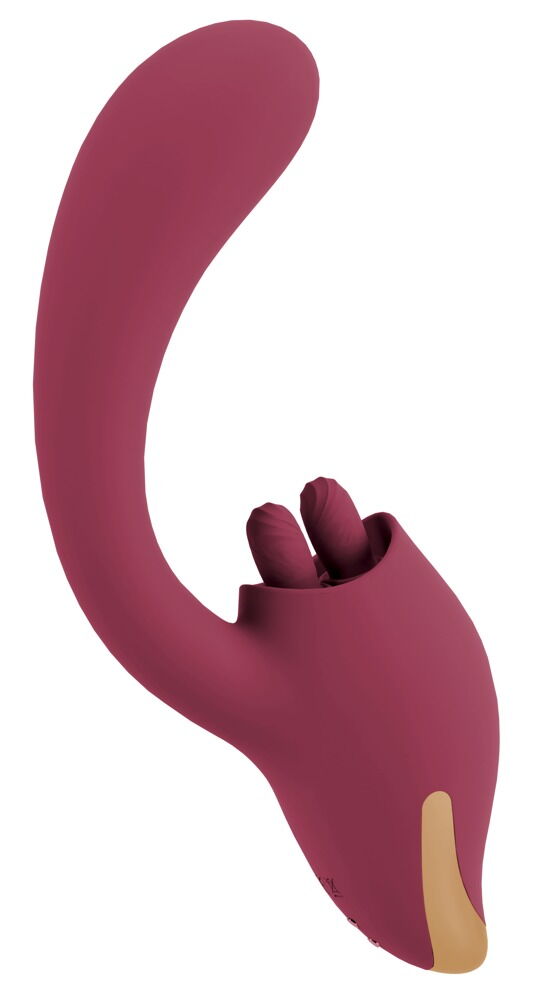 Licking 2 Function Vibrator - Purple