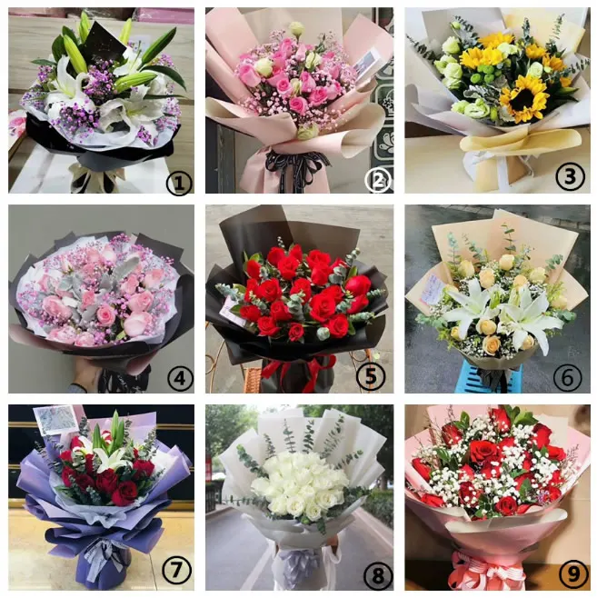 Monthly Flower Set Two 4 Bouquets