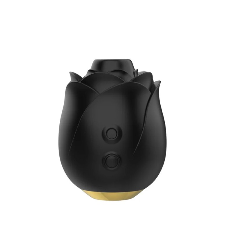 Rose Clitoral Stimulator - Black