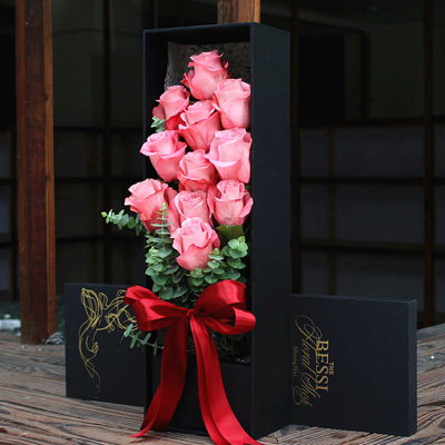 Imported flowers - 11 pink love pieces