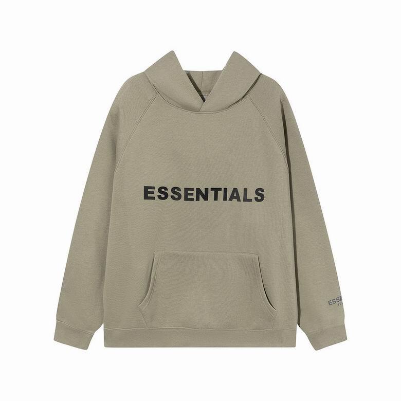 Fear Of God Essentials Pullover Hoodie Applique Logo Taupe