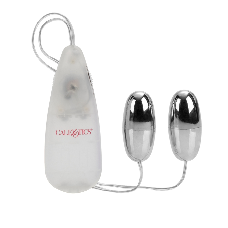 Pocket Exotics Vibro Double Bullets - Silver