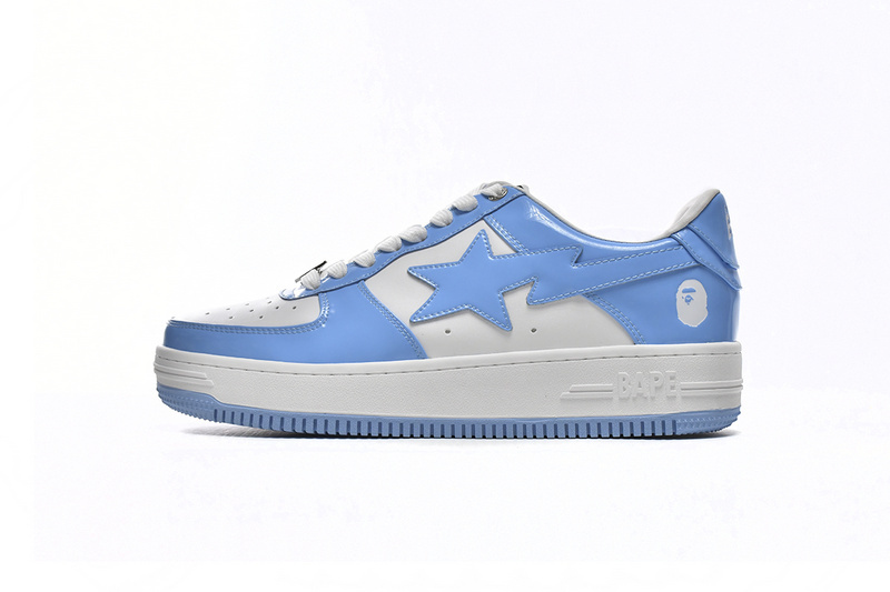 A Bathing Ape Bape Sta Low White Blue 1M70-191-001