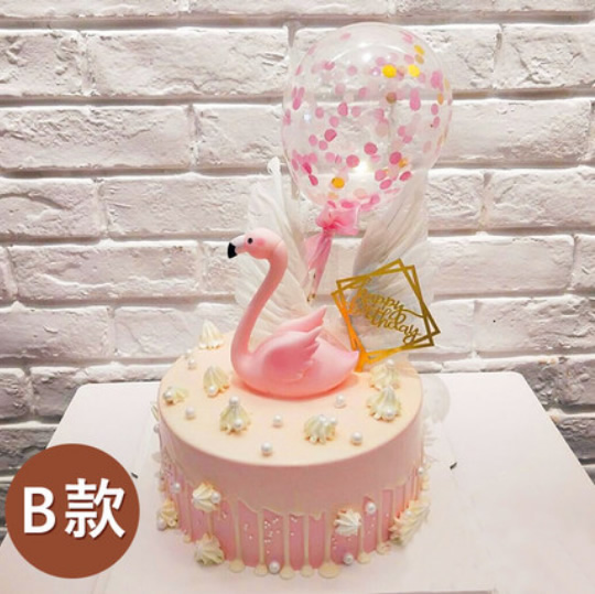 Internet celebrity flamingo cake B