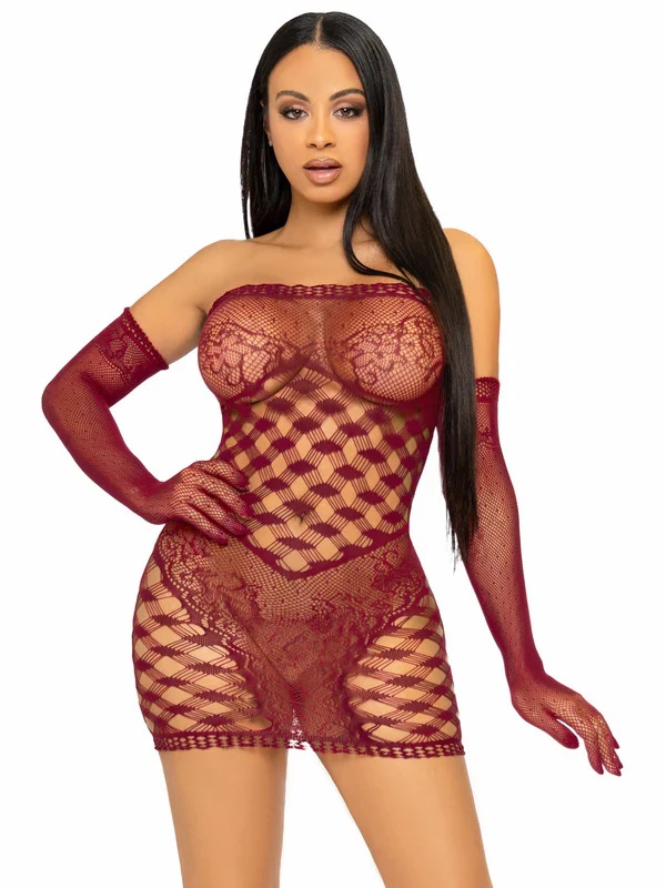 Waiting Game Dress Set - Burgundy
