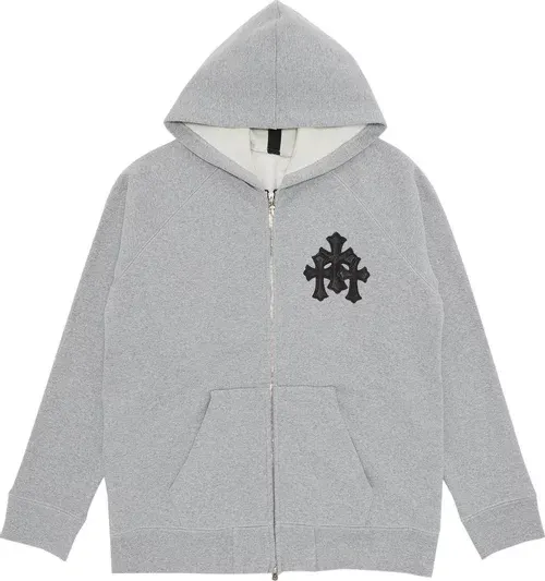 Chrome Hearts Grey Pullover Hoodie