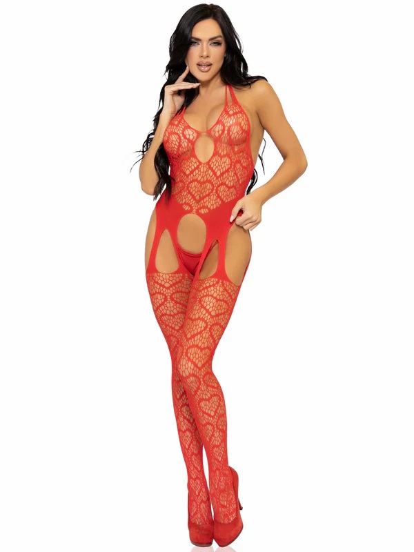 Love Hangover Bodystocking - Red