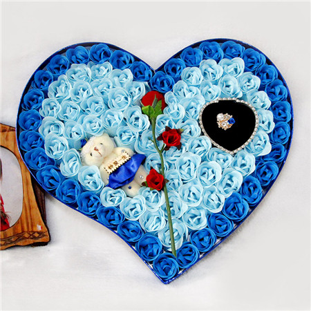 92 blue flower bear rings