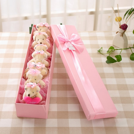 Seven Fairy Bear Gift Box-Pink