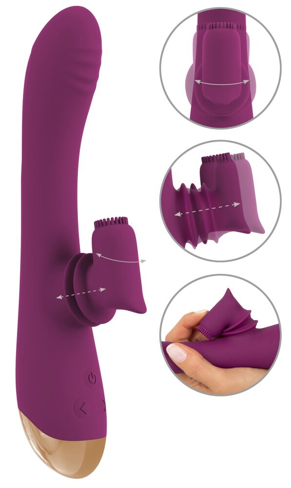 Moving 2 Function Vibrator - Purple