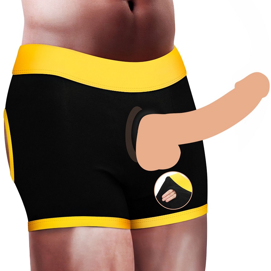 Horny Strapon Shorts - Black - M/L