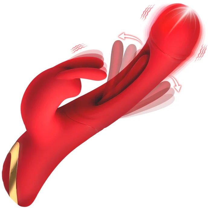 Rabbit Flick Vibrator - Red