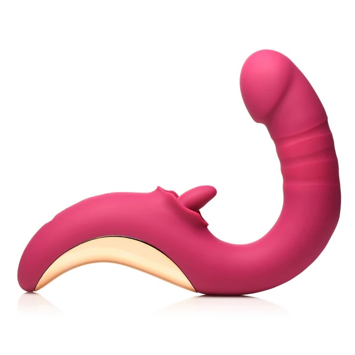 Tease & Please Thrusting Licking Vibe - Pink