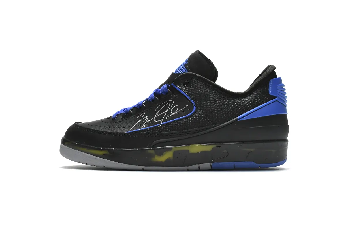 Jordan 2 Retro Low SP Off-White Black Blue DJ4375-004