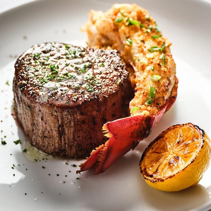 11oz Filet & Crab Stuffed Lobster
